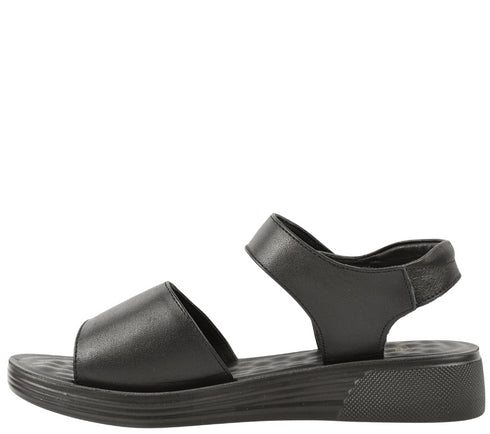 Sandale casual, dama, FORMAZIONE, 81-55 negru, piele naturala